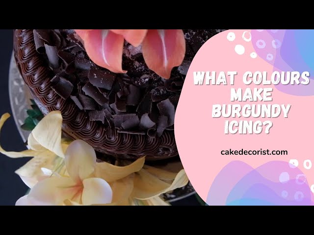How to Make Maroon or Burgundy Icing and Frosting — The Cookie