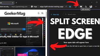 how to enable split screen in microsoft edge & compare two tabs