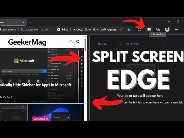 Microsoft Edge has got a new Split Screen feature to open two sites in a  single window