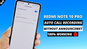 Redmi Note 10 Pro Call Recording Problem | redmi note 10 pro call recording solution