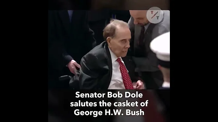 Bob Dole Salutes Bush in Emotional Moment