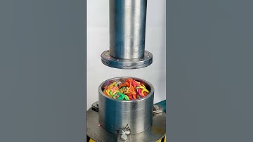 Crushing Candles with 150 Ton Hydraulic Press #hydraulicpress #crushing #satisfying #shorts