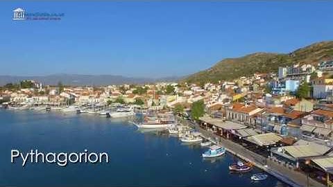 Aerial video Pythagorion - Samos