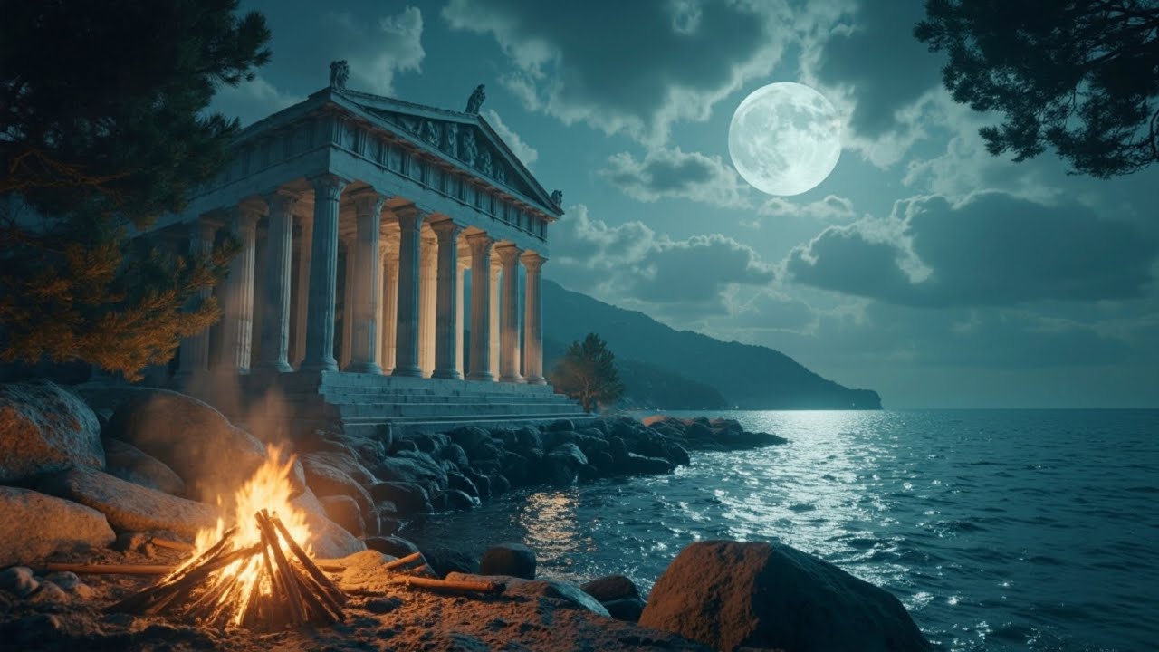 Moonlit Delphi- Temple of Apollo Ambience – Ancient Lyre Harp & Flute Music for Study & Relaxation bekijken op YouTube Moonlit Delphi- Temple of Apollo Ambience – Ancient Lyre Harp & Flute Music for Study & Relaxation bekijken op YouTube