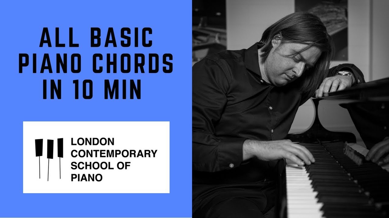 All Major, Minor and Diminished Chords in 10 minutes : Piano Tutorial piano chords sheet