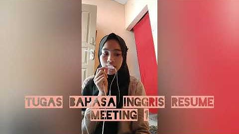 Meeting part 1 BAhasa inggris UBSI