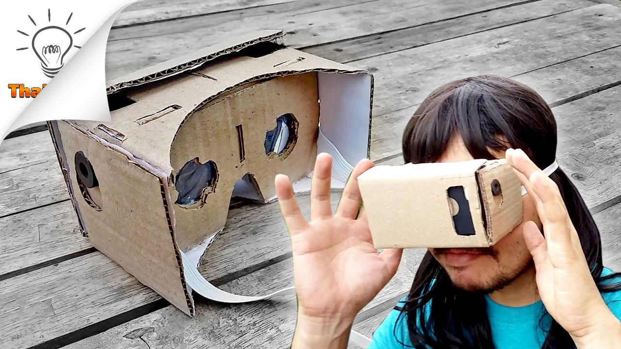 [DIY] How to make VR Headset Google Cardboard | Thaitrick