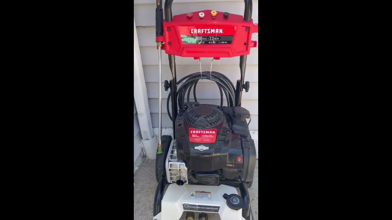 Craftsman Pressure Washer 2800 PSI - YouTube