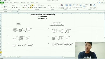Cara Penulisan Persamaan di Microsoft Excel oleh Reky syahputra ilmu kelautan FPK UNRI 2020