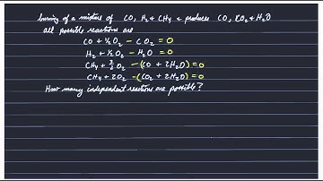 OCN/ERTH312: Matrix Rank:  Application to Stoichiometry