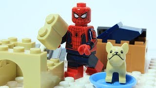 Lego Spiderman Brick Building Dog Shelter Stop Motion Lego Spiderman Brick Building Dog Shelter Stop Motion