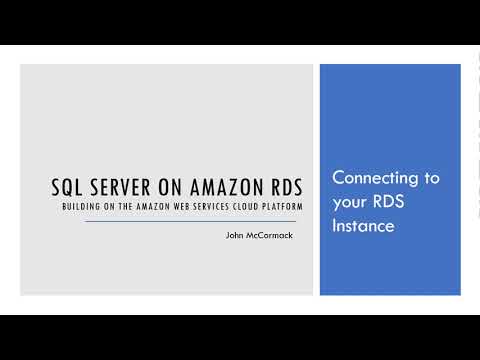 Connecting To Your RDS Instance