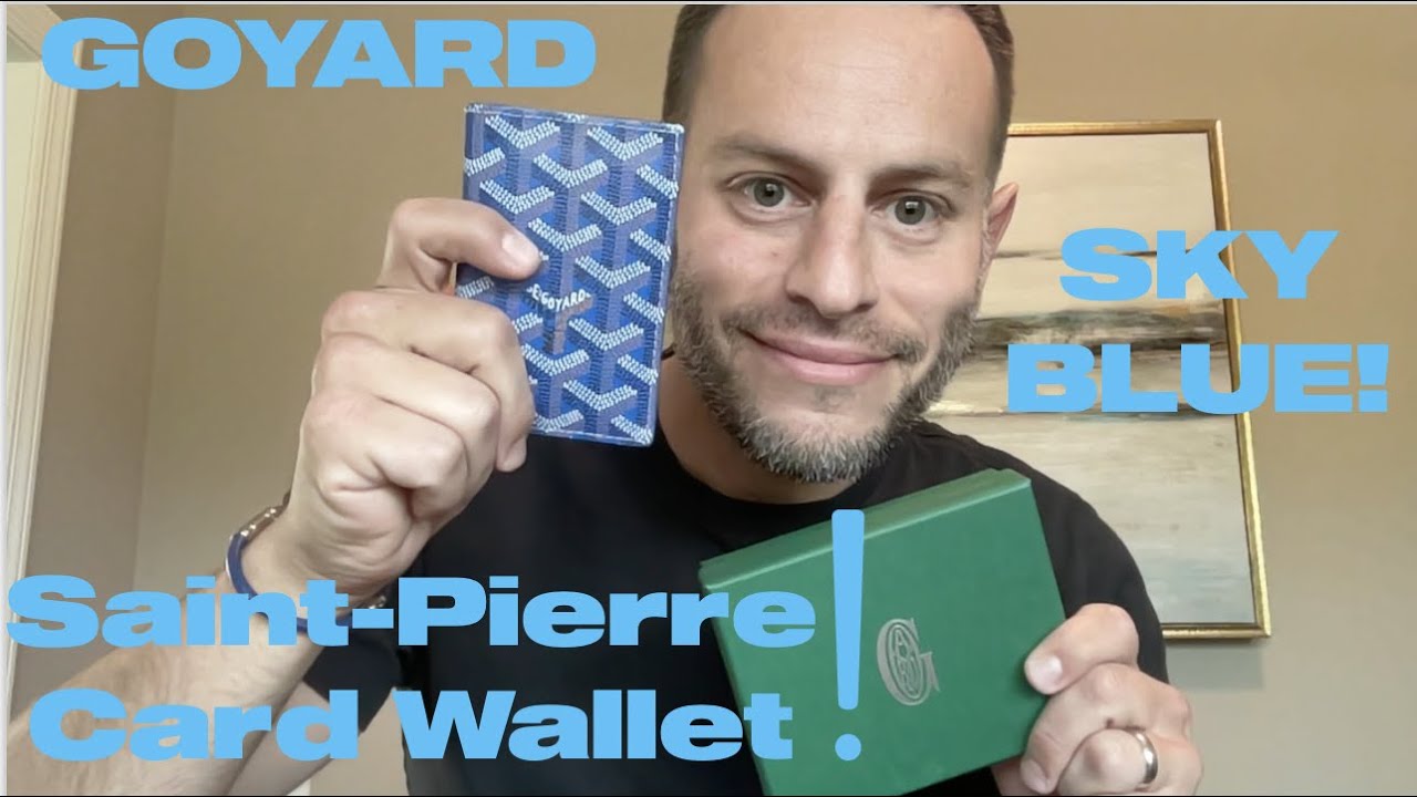 My honest review on the Goyard Artois PM in the color sky blue 💙 my n, Goyard Card Holder