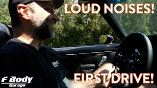 Things Get Loud On My First Drive In My 408 LS Swapped 1981 Pontiac Trans Am With BOOM TUBES!