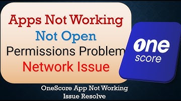 How To Fix OneScore App not working | Not Open | Space Issue | Keeps Crashing Problem
