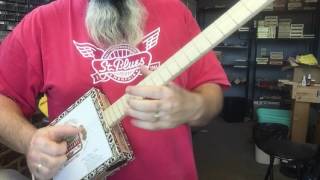 cigar box guitar demo st blues