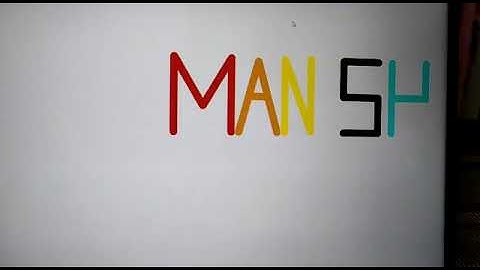 Drawing Name using Python