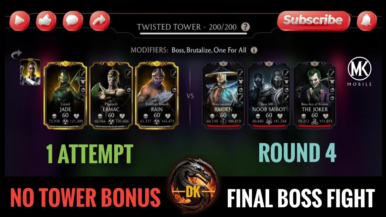 Twisted Tower 200▪️Round 4 🎮 Mortal Kombat Mobile▫️MK Mobile▫️MKM 