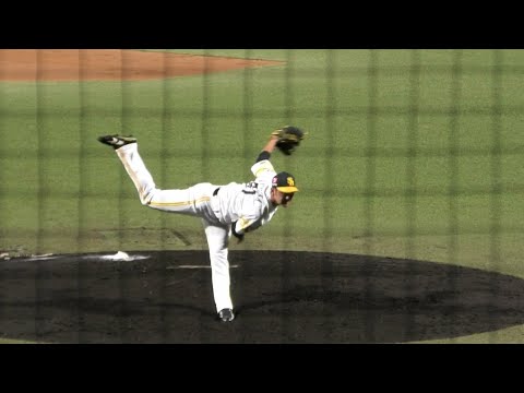 スロー映像)ソフトバンク 奥村政稔 投球フォーム 2019.8.14