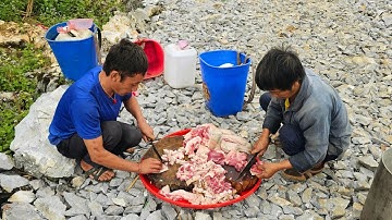 Mở Đại tiệc trên đường Đoàn Kết Món kho Cơm Hấp 40kg nồi khủng dân bản vui như tết. Nguyễn Tất Thắng