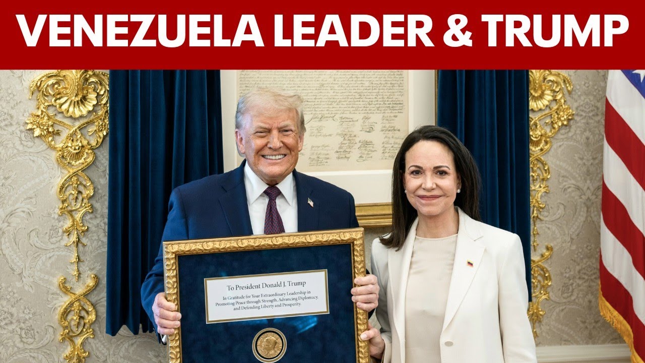 LIVE: Venezuelan leader María Corina Machado talks following Trump meeting