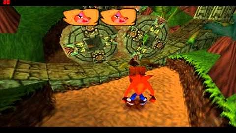 Crash Bandicoot Walkthrough Part 2 Jungle Rollers 1st Run