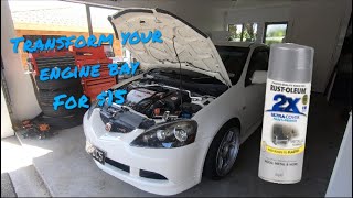 Transforming my engine bay for $15 -  Honda Integra Type R