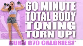 60 MINUTE FULL BODY TONING WORKOUT! 🔥670 Calories! 🔥Sydney Cummings screenshot 5