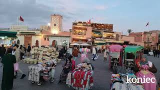 Marrakesz suki Plac Jemaa el Fina luty 2024