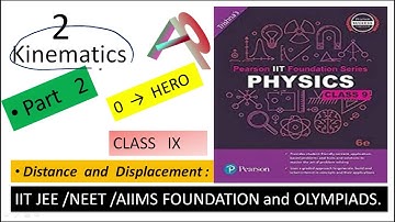 Class 9 Part 2 Kinematics for Foundation of IIT/NEET/AIIMS and Olympiads .