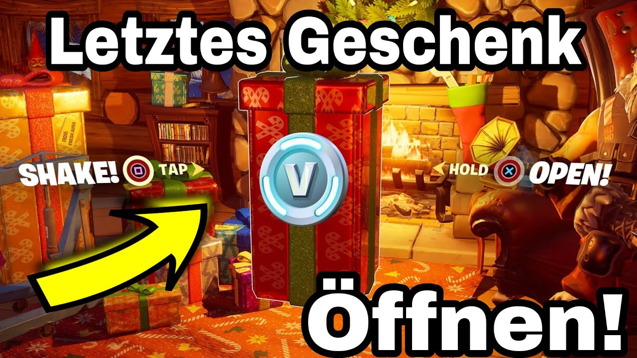 Wo Ist Das Letzte Geschenk In Fortnite *JETZT* So öffnet man das LETZTE GESCHENK in Fortnite Winterfest 2021
