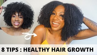 8 Tips : Grow Healthy Hair