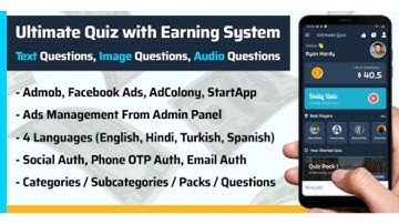 Play Quiz (Text,Image,Audio) App Source Code Free Download || How to Make Quiz App with admin panel