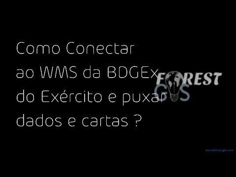 Cartas topográficas do exército. Como conectar ao WMS da BDGex no QGIS