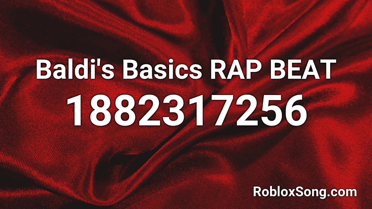 Baldi S Basics Rap Beat Roblox Id Roblox Music Code Youtube - roblox music code baldis basics song