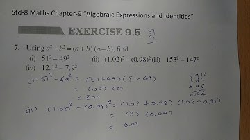Class 8 maths Chapter-9 "Algebraic expressions and Identities" (Exercise 9.5,q-7) cbse ncert