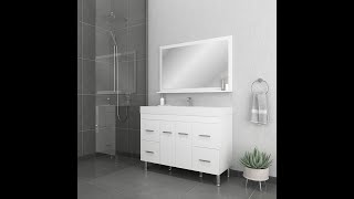 Alya Bath - Ripley 48 Inch Bathroom Vanity in White