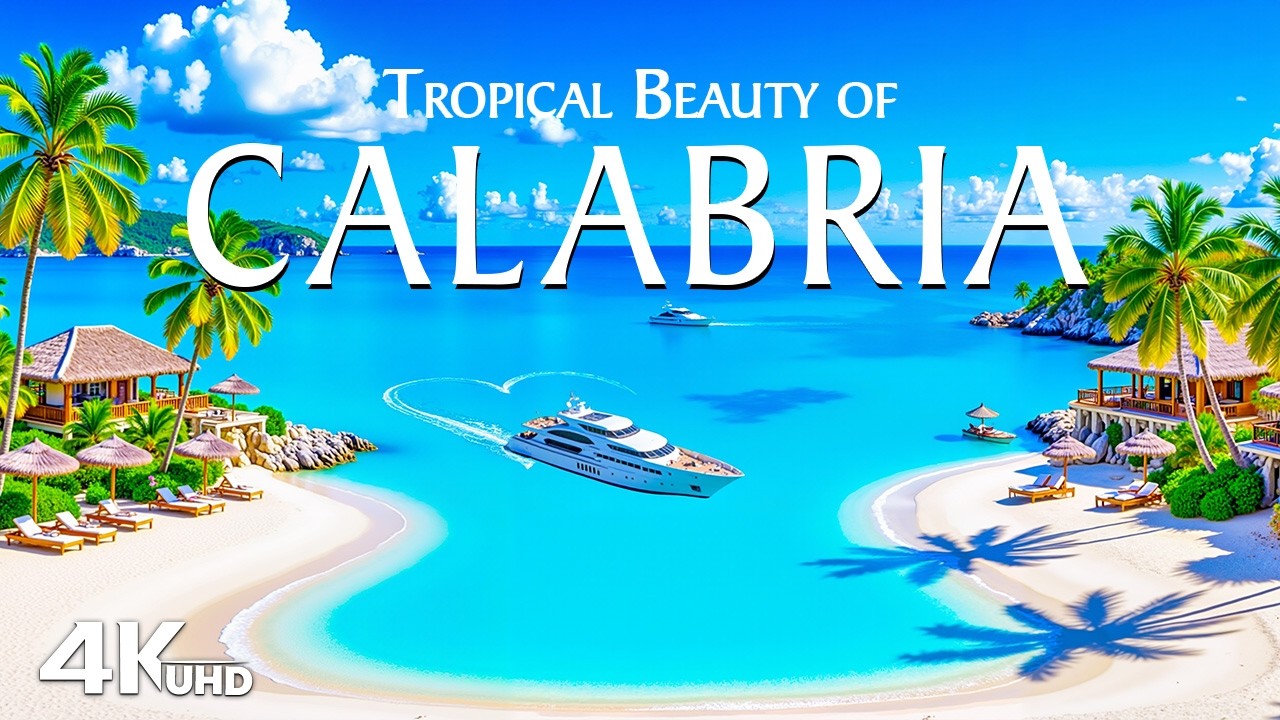 Calabria 4K 🇮🇹  Tropical Beauty of Southern Italy – Turquoise Beaches, Luxury Yachts & Mediterrane