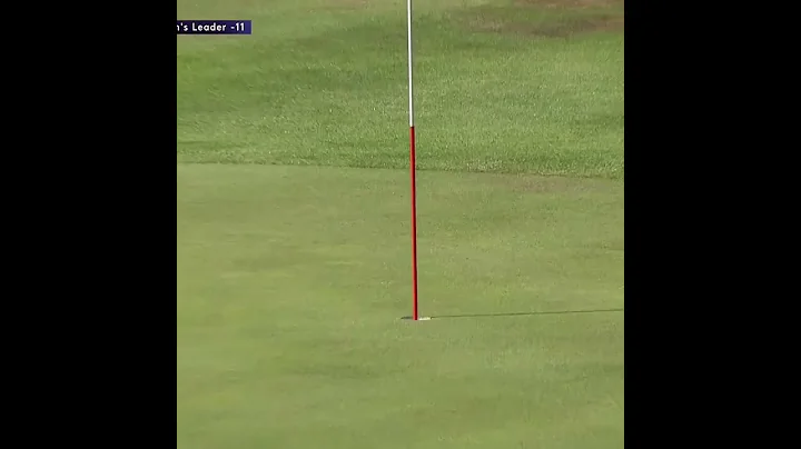Amanda Doherty chips in for birdie with an exquisi...