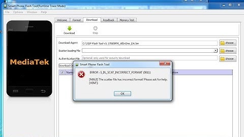 Ошибка SP Flash Tool
