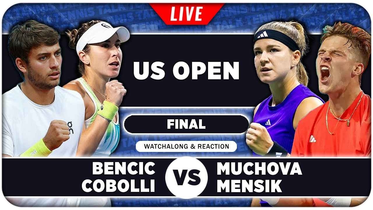 BENCIC / COBOLLI vs MUCHOVA / MENSIK • US Open 2026 Mixed Doubles • LIVE Tennis Watchalong