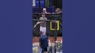 HOW IS THIS POSSIBLE!?! Matt Joyce hits ball BACK into pitching machine!