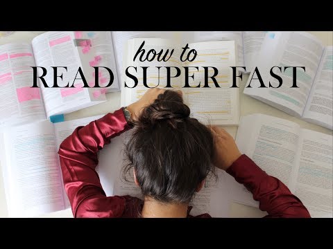 HOW TO READ SPEED - STUDIE TIPS