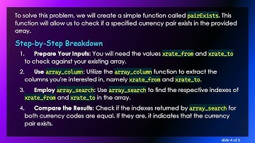 How to Efficiently Check for Existing Currency Pairs in PHP array