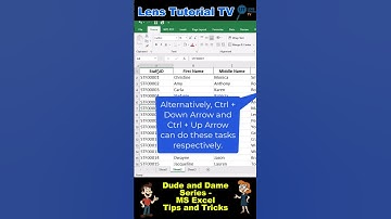 Scroll Faster in Excel Using the Ctrl Key | Excel Navigation Tips