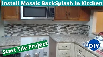 How To Install Mosaic BackSplash In Kitchen -  Intruduction To The Project
