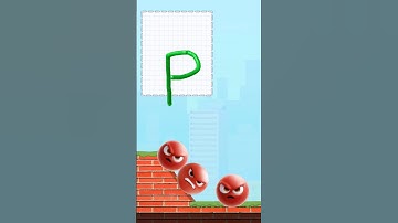 Alphabet Draw to Smash Letter PQ #alphabet #drawtosmash