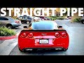 CORVETTE C6 Z06 HCI STRAIGHT PIPE | Daytime Runs Against 392 and LS3 Vette