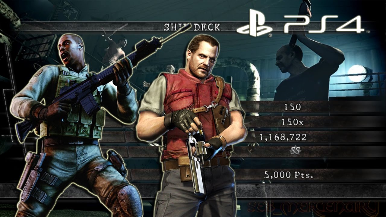Ship Deck Duo 1,168,722 Josh & Barry | Resident Evil 5 PS4 Mercenaries United