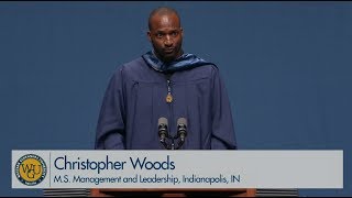 WGU 2019 Salt Lake City Master's Commencement - Graduate Speaker Christopher Woods